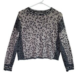 360 Cashmere Leopard Print Sweater. Size XS